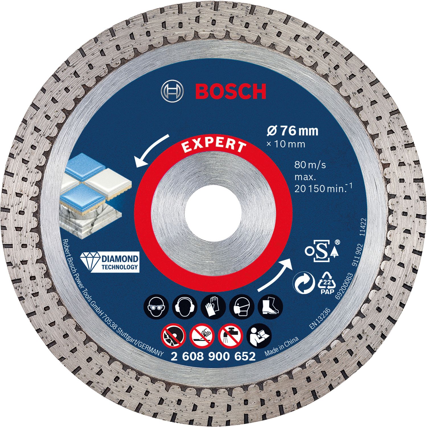 DISCO DIAMANTE 76 P/AMOLADORA 12V