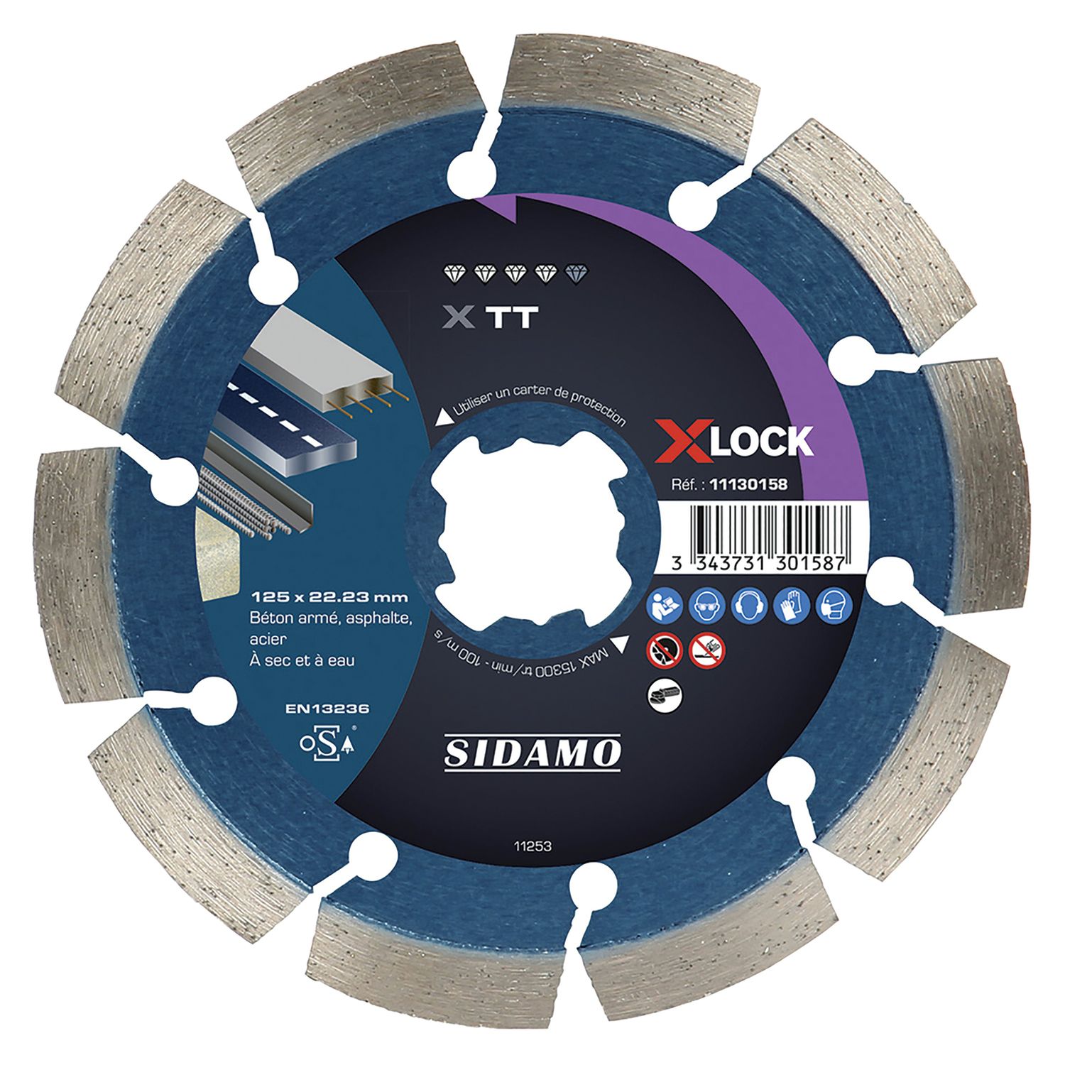 DISQ DIAMOND CONCRETE D125 X-LOCK