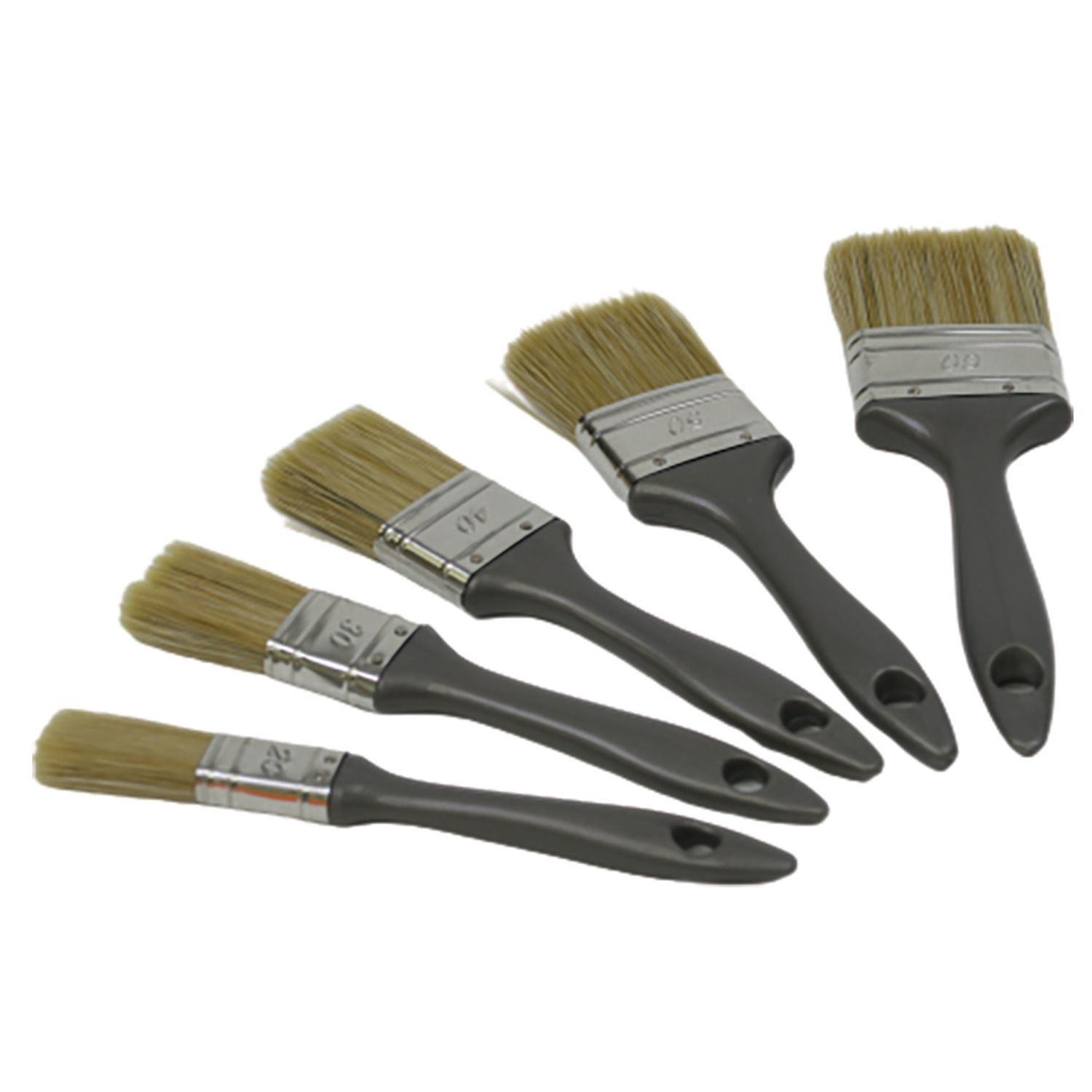 SET DE 5 PINCELES PLANOS PARA TODAS LAS