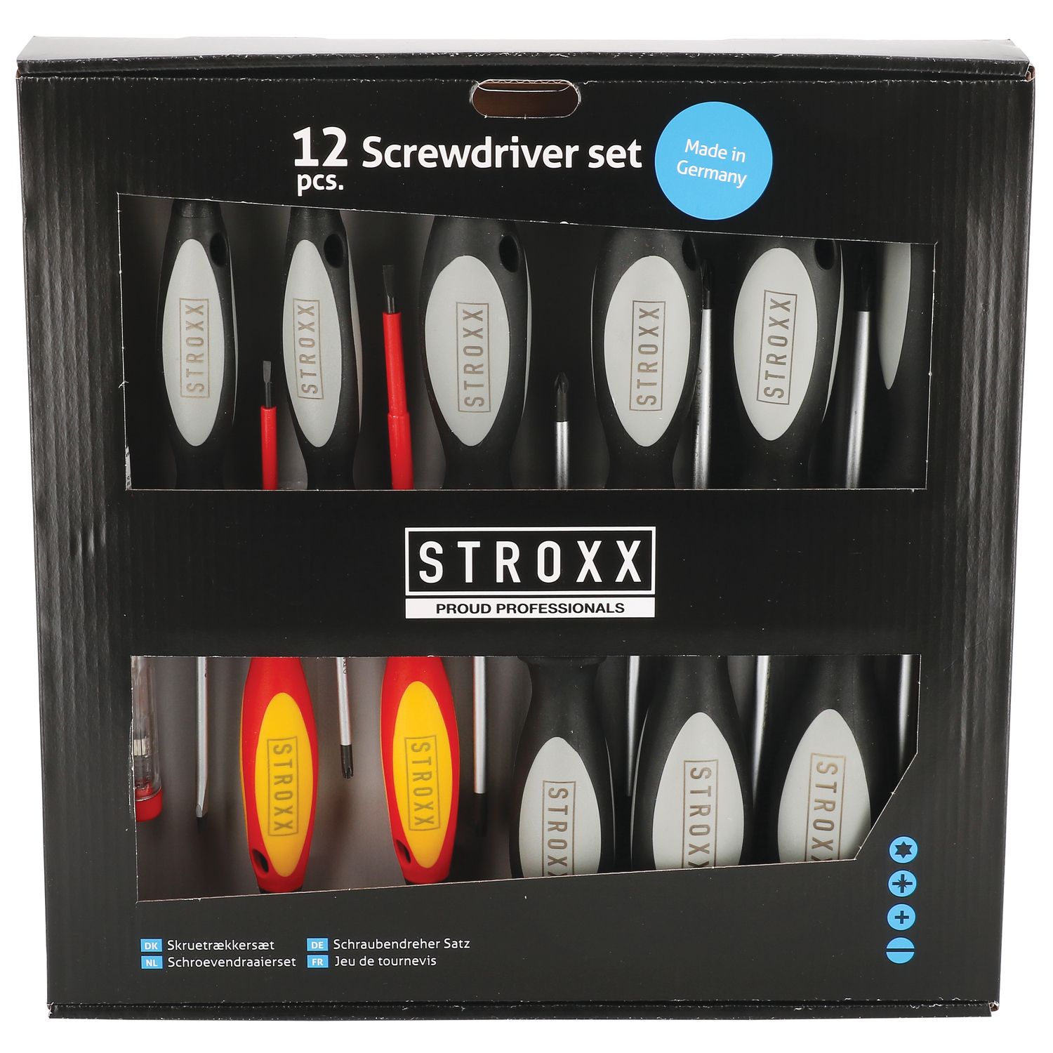 JUEGO DE 12 DESTORNILLADORES STROXX