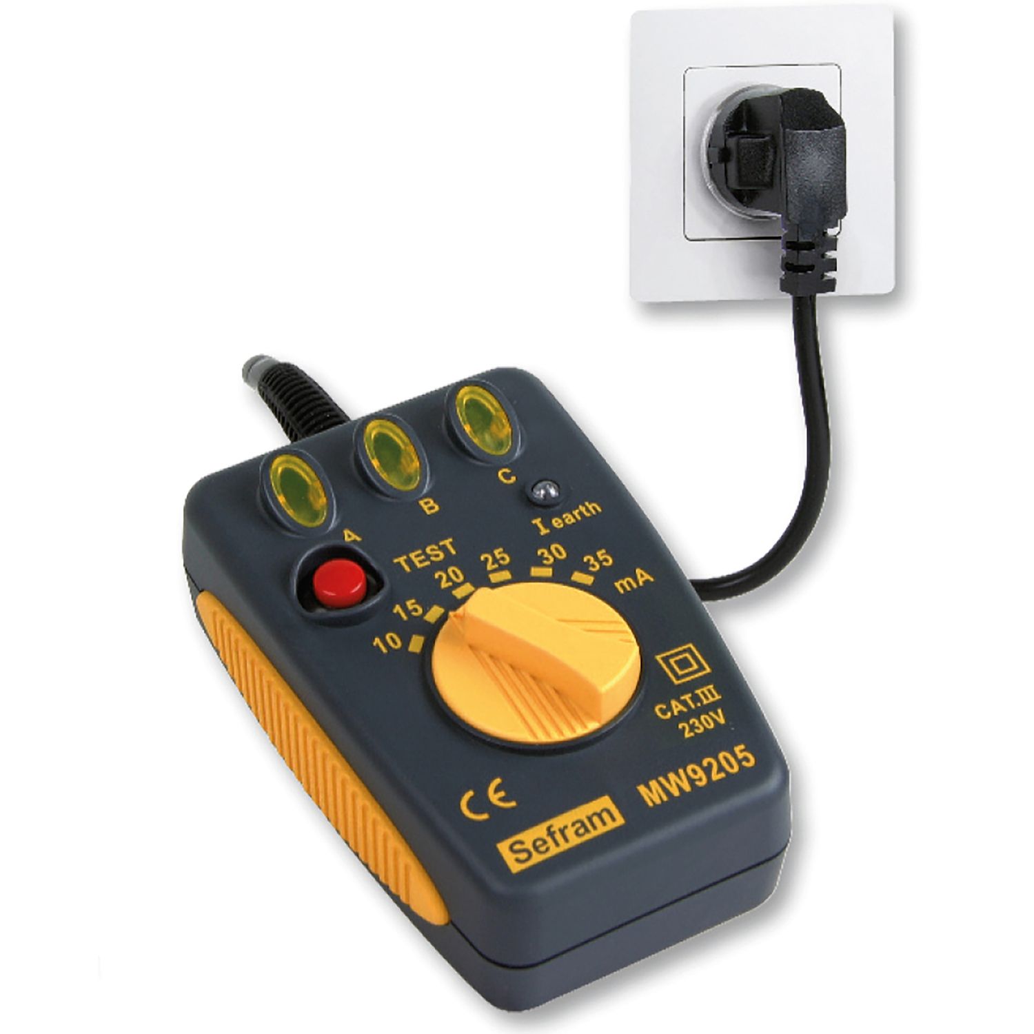 COMPROBADOR DE ENCHUFES MW9205
