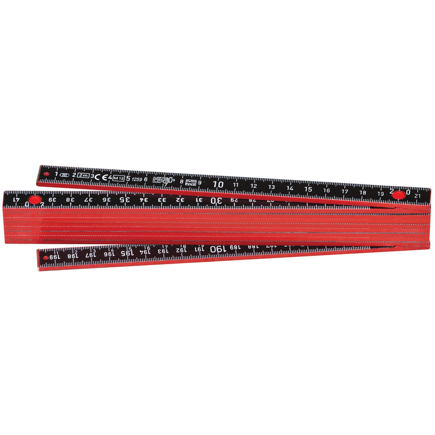 METRO PLEGABLE RÍGIDO DE 2 M Y 10 BRAZOS