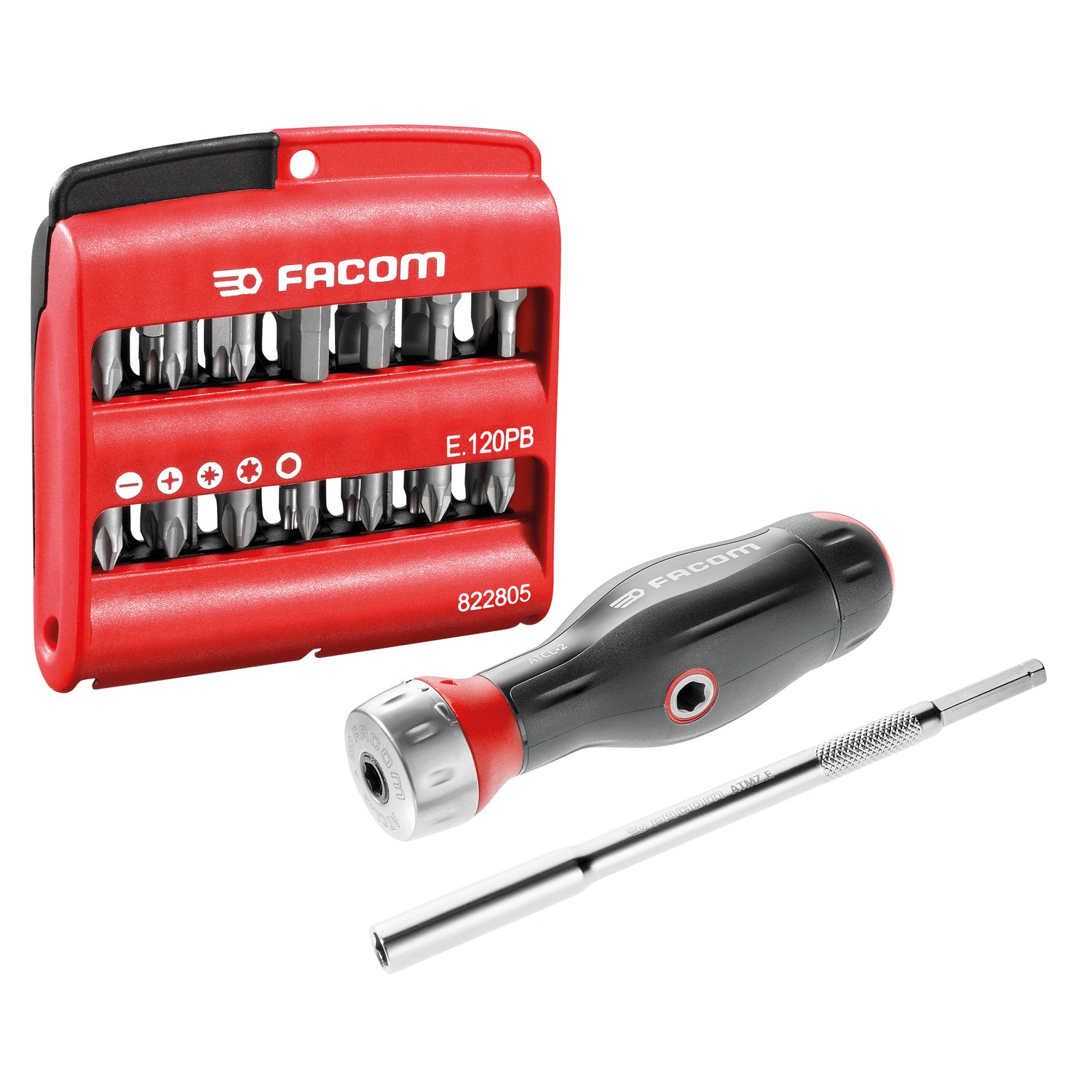 DESTORNILLADOR PTE BIT+ESTUCHE ATCL.2A2P
