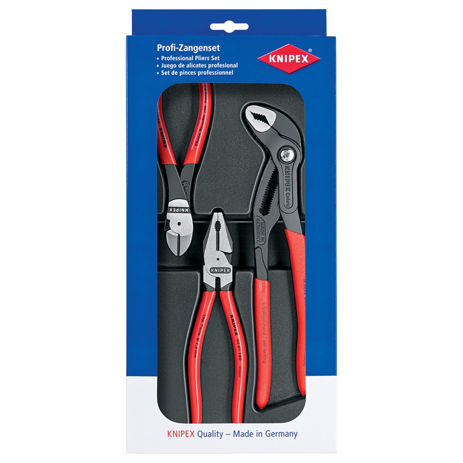 JUEGO DE 3 ALICATES KNIPEX