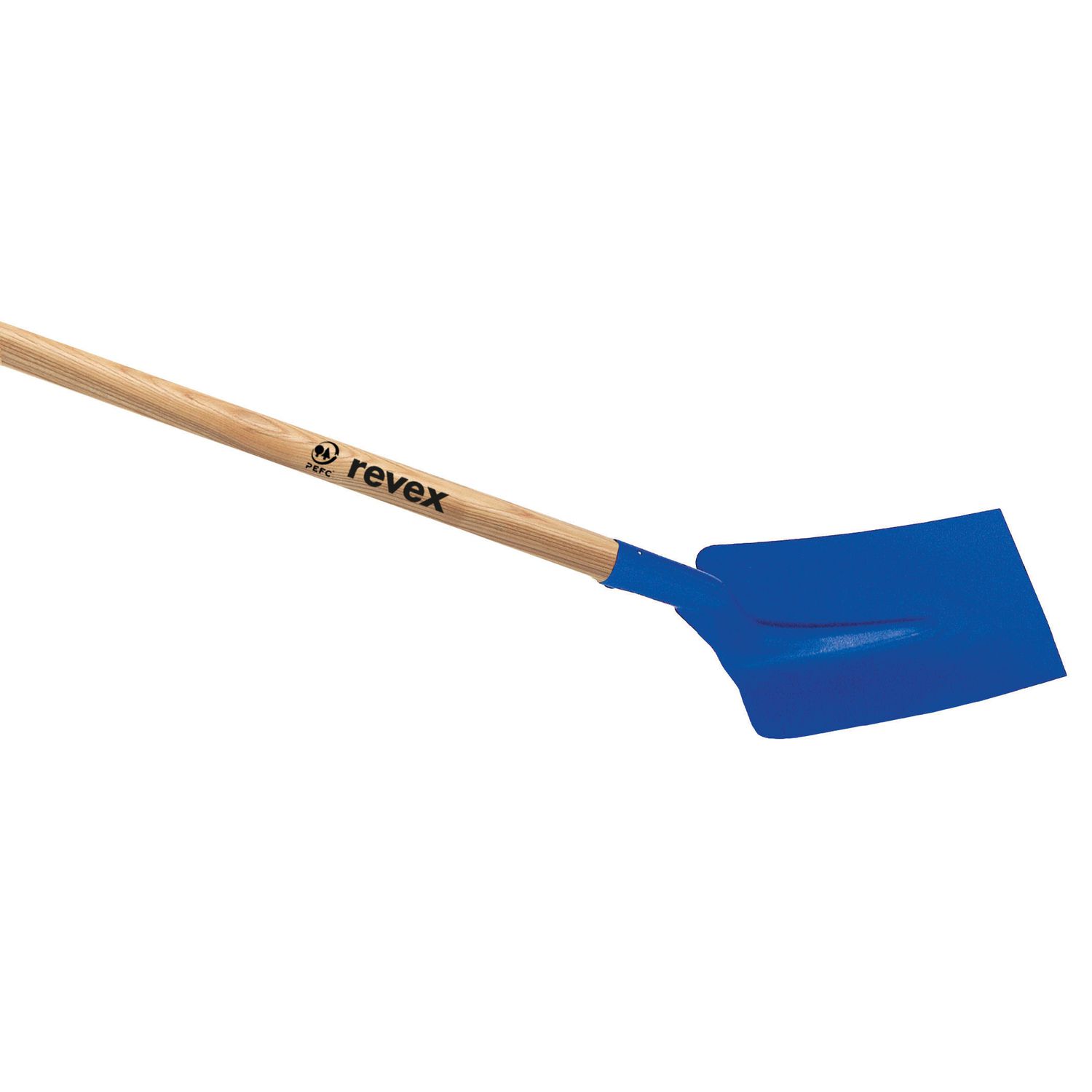 PALA CUADRADA 25CM CON MANGO DE MADERA