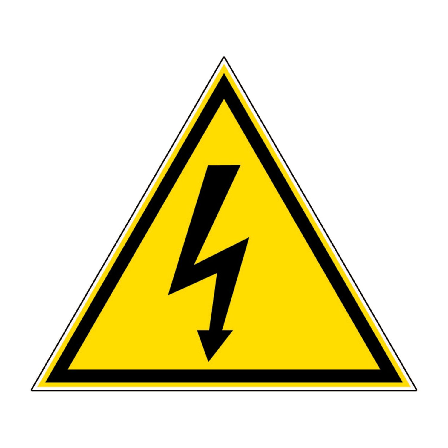 TRIÁNGULO DE PELIGRO ELÉCTRICO