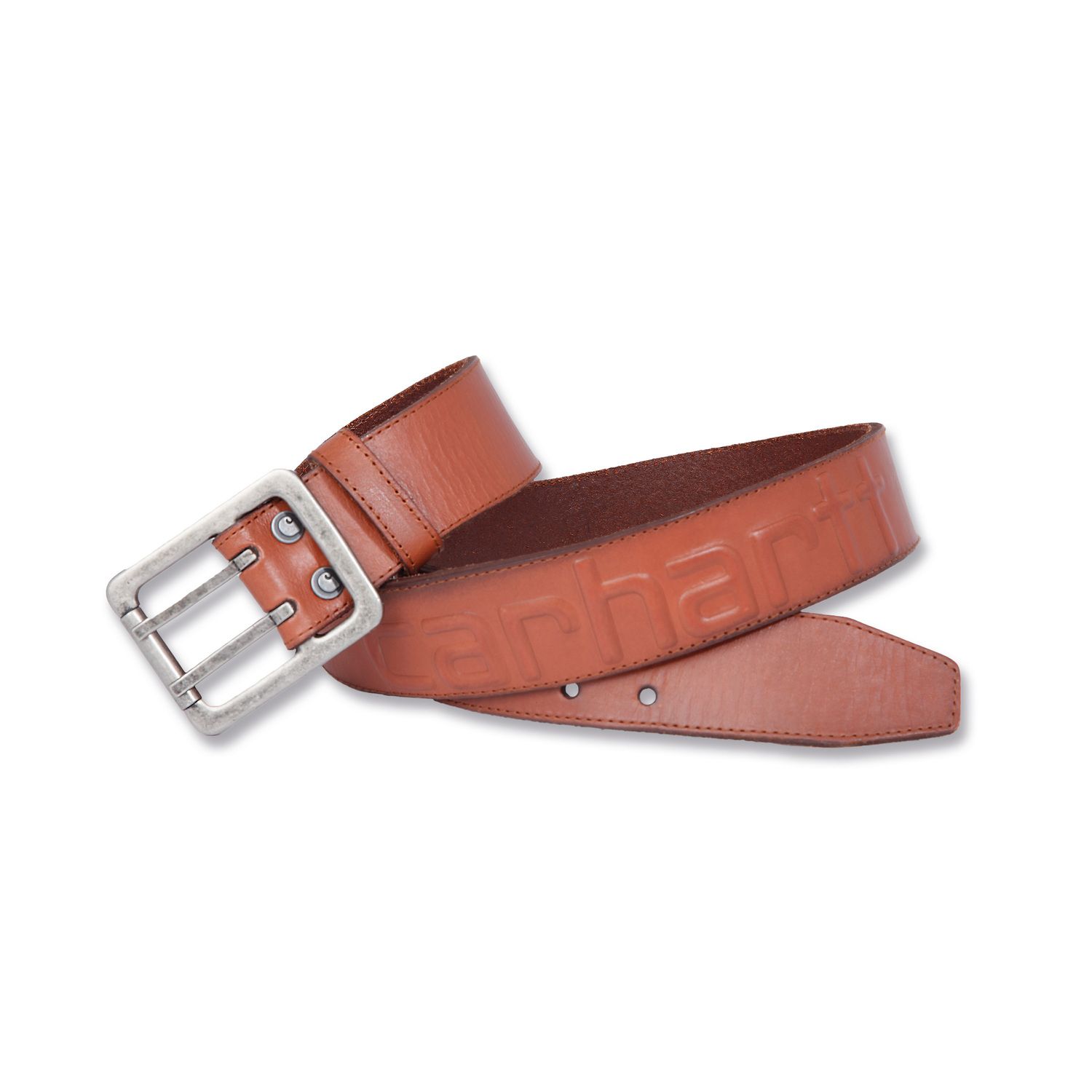 CARHARTT LOGO BELT BROWN