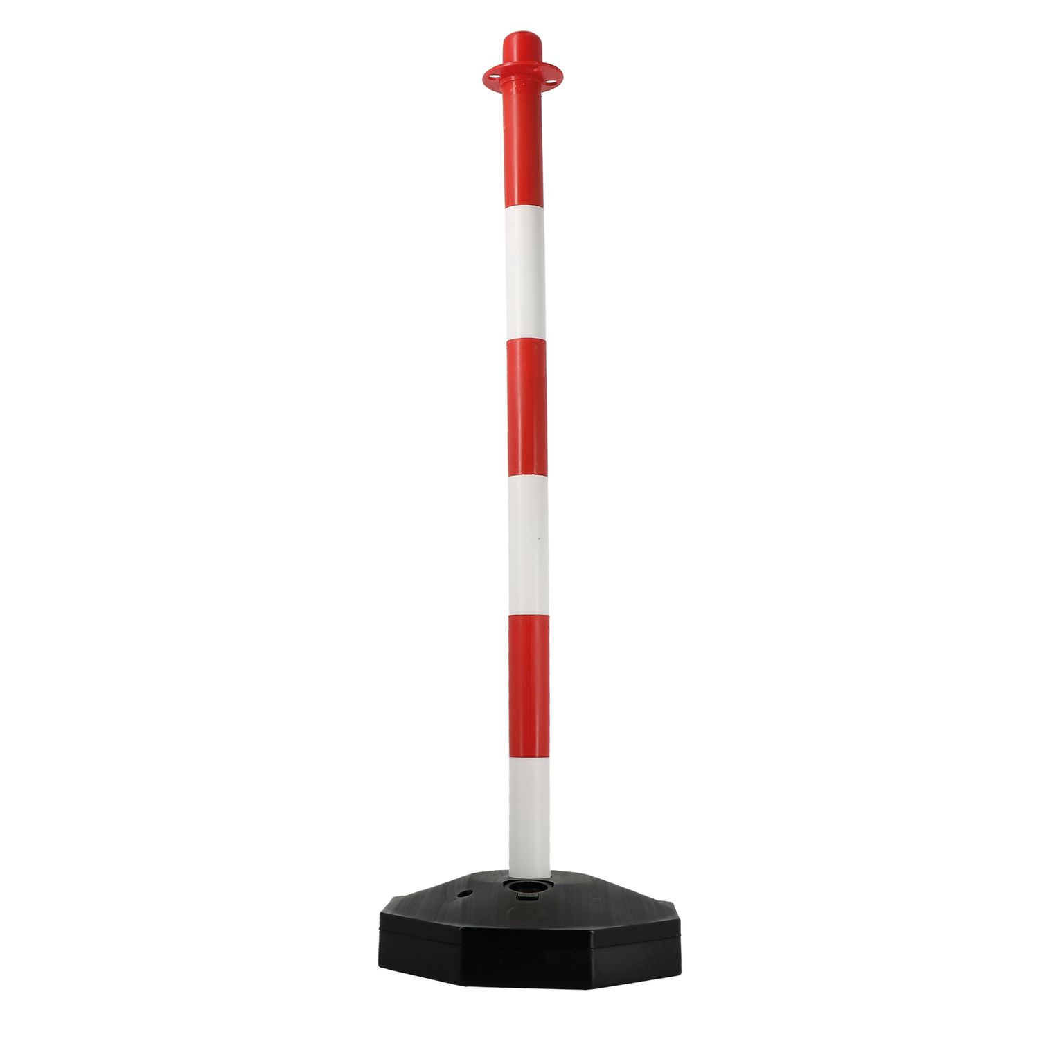 POSTE CON BASE LASTRADA ROJA/BLANCA