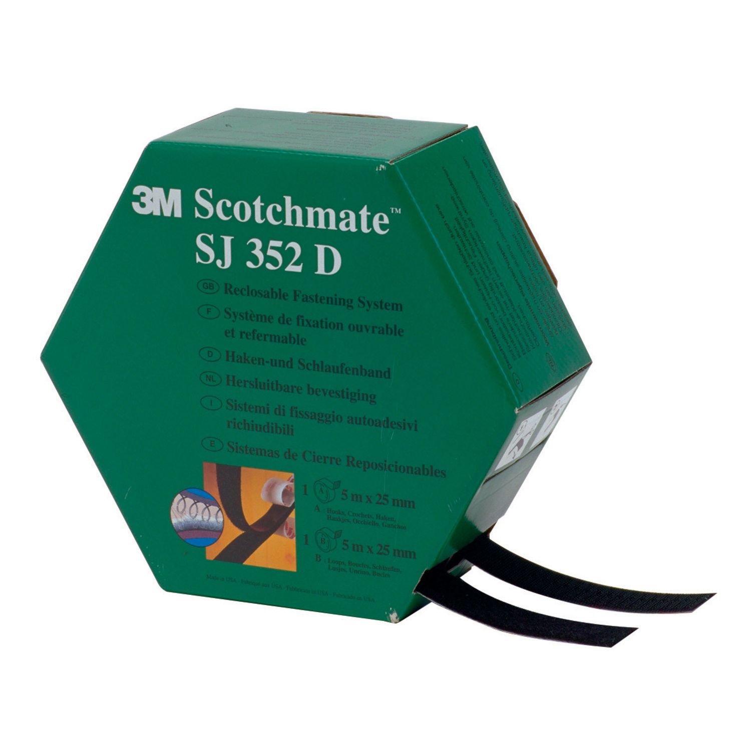 CINTA SCOTCH 5MX25.4MM NEGRA