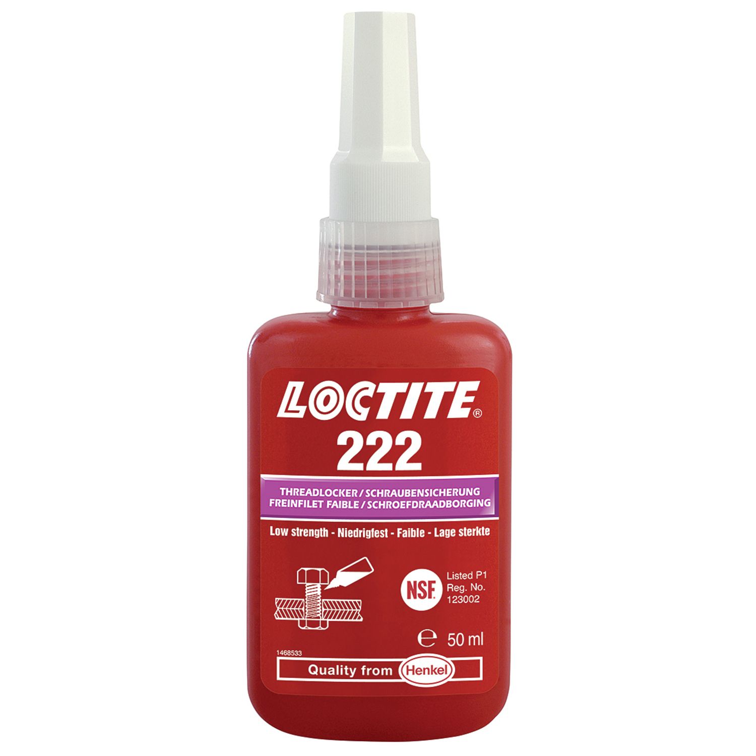 LOCTITE 222 FIJADOR DE ROSCAS BAJAS 50ML