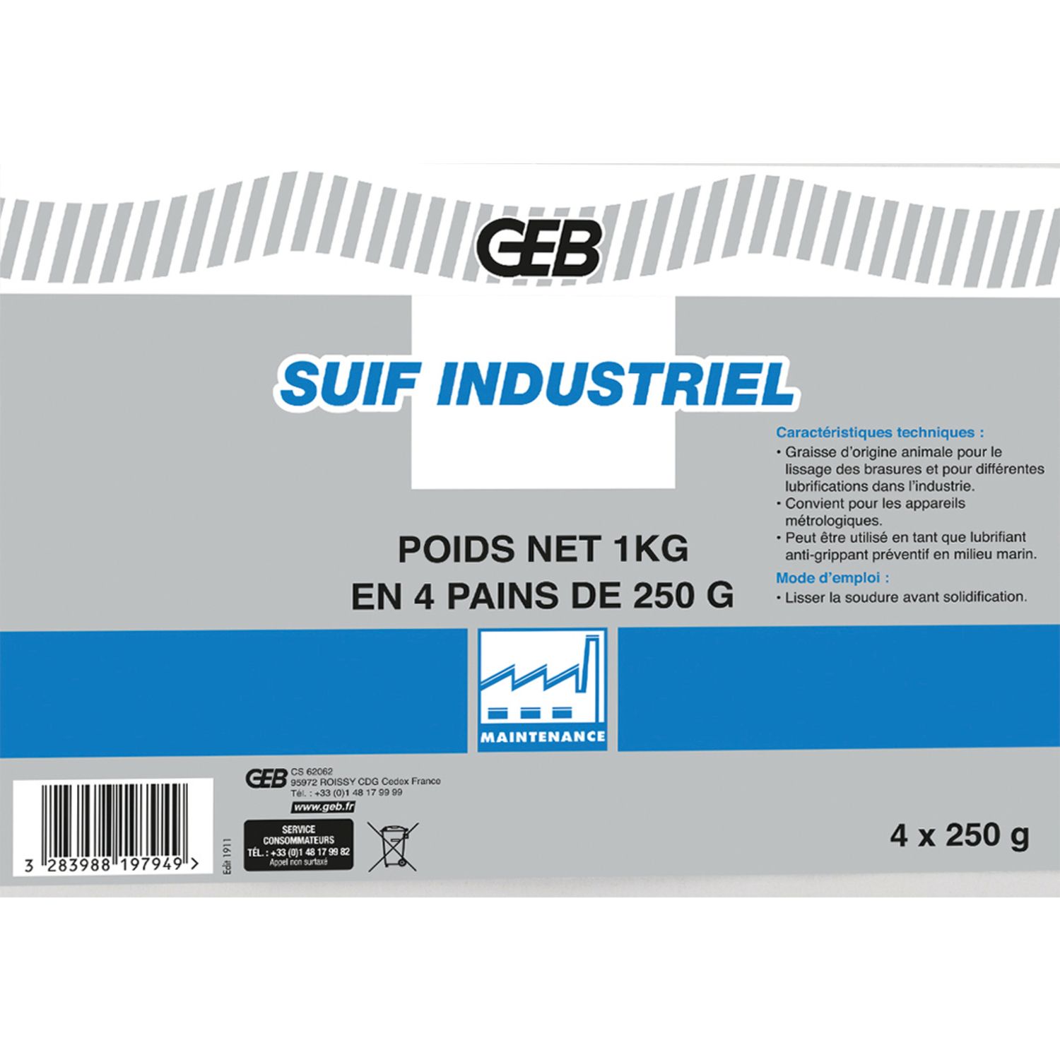 SEBO INDUSTRIAL 4X250GR