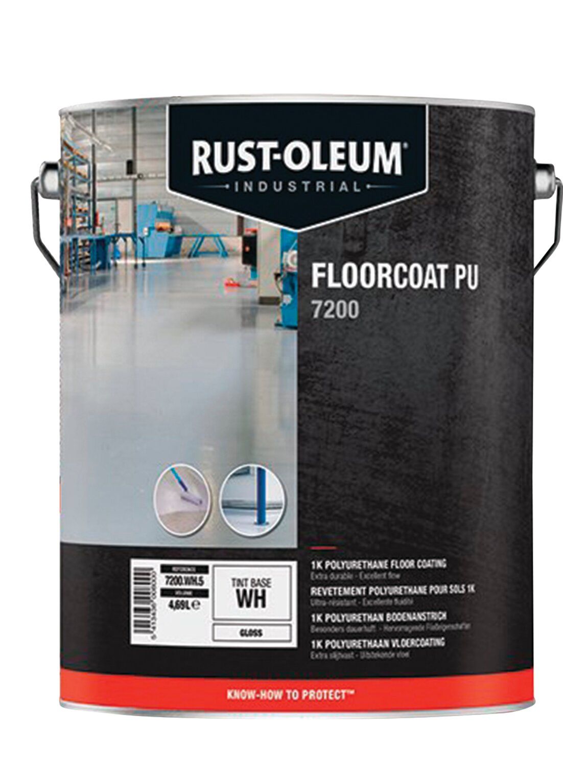 PINTURA PARA SUELOS 7200 RAL7001 GRIS 5L