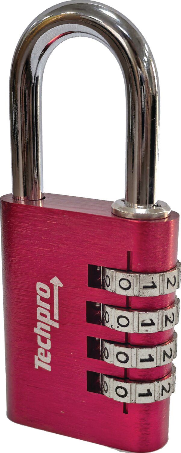 Candado de combinación de aluminio 4 rollos - 40 mm