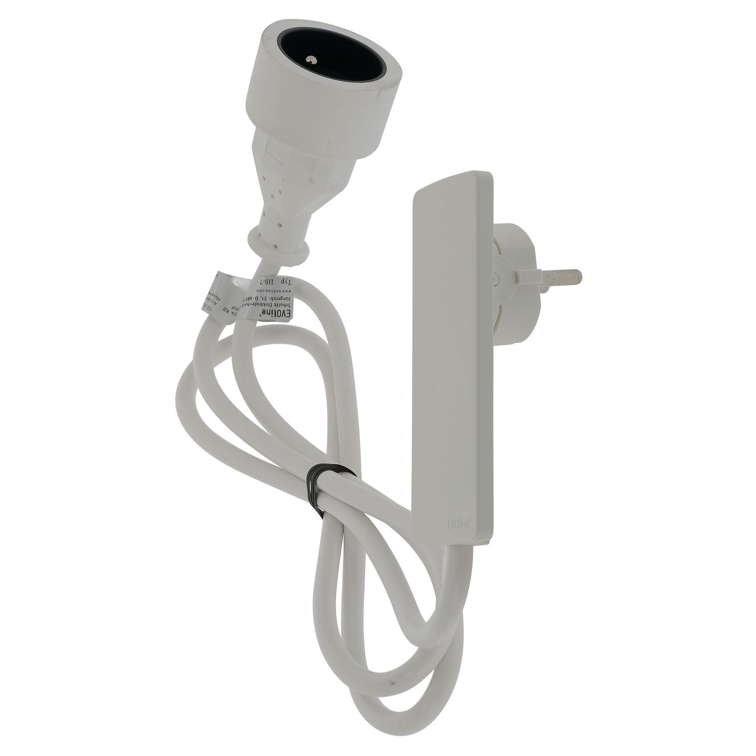 CABLE PLANO PLUGFIX A/C 1,5M BLANCO