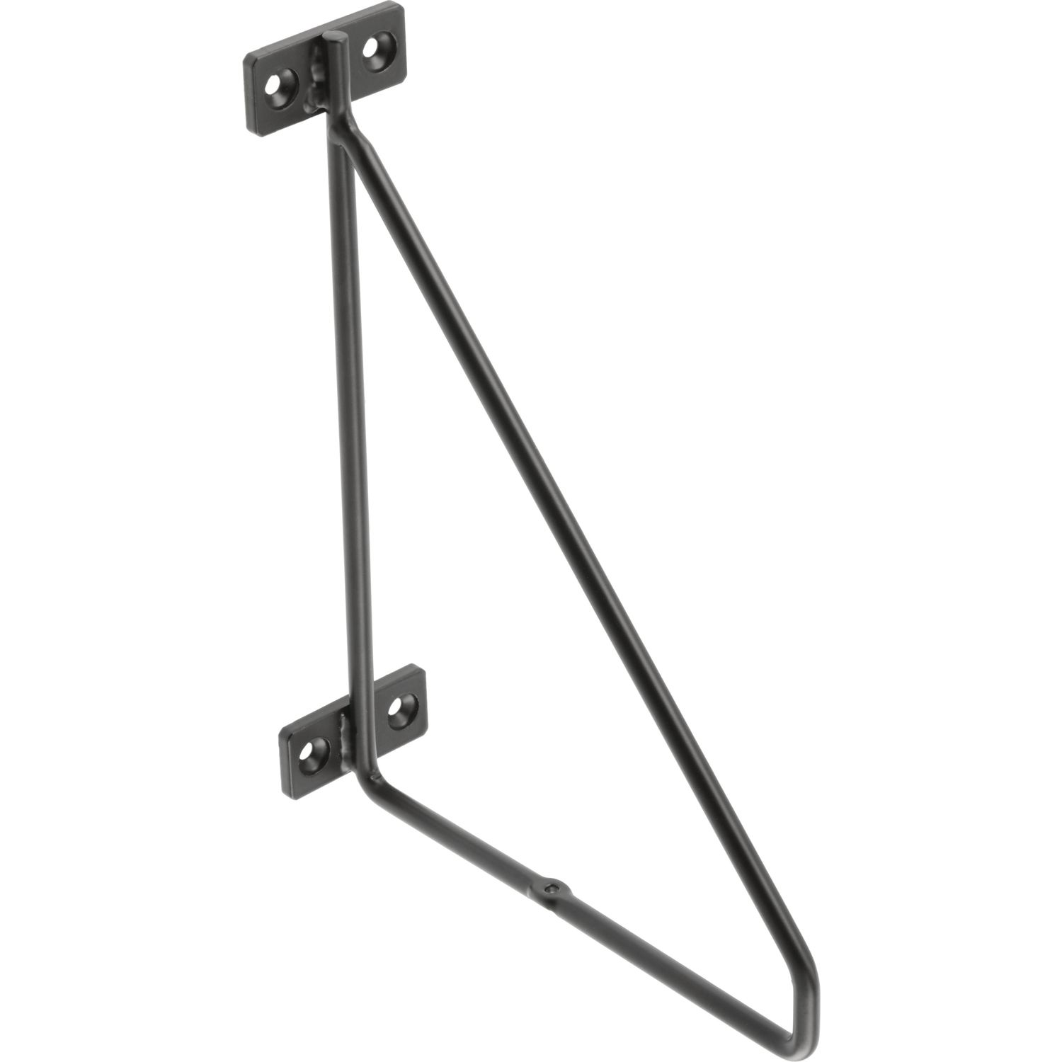 SOPORTE DE ESTANTE DE BAR NEGRO MATE 166
