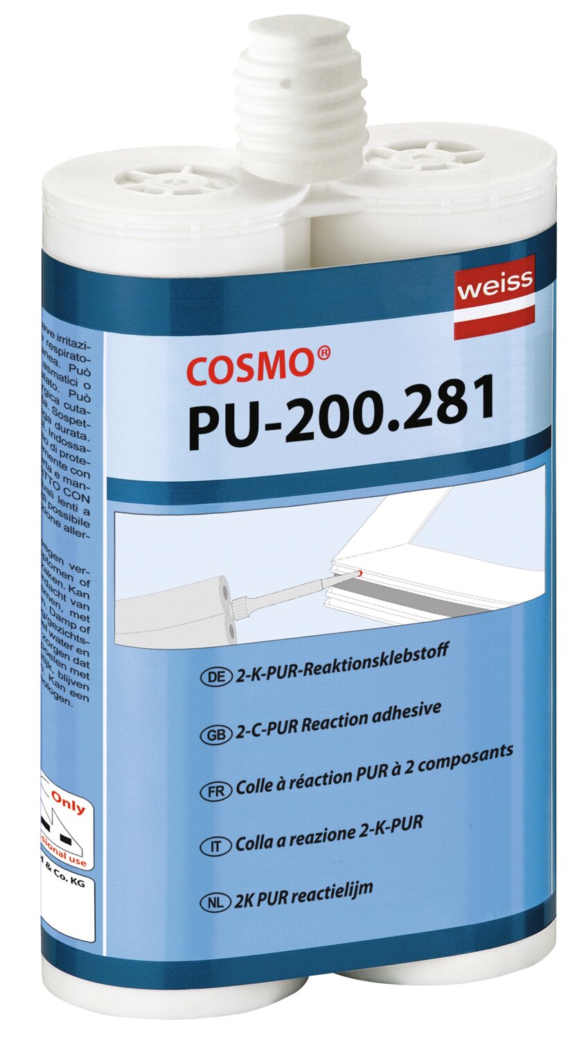 PU ADHESIVO 2 COMP COSMOFEN DUO BLANCO 5