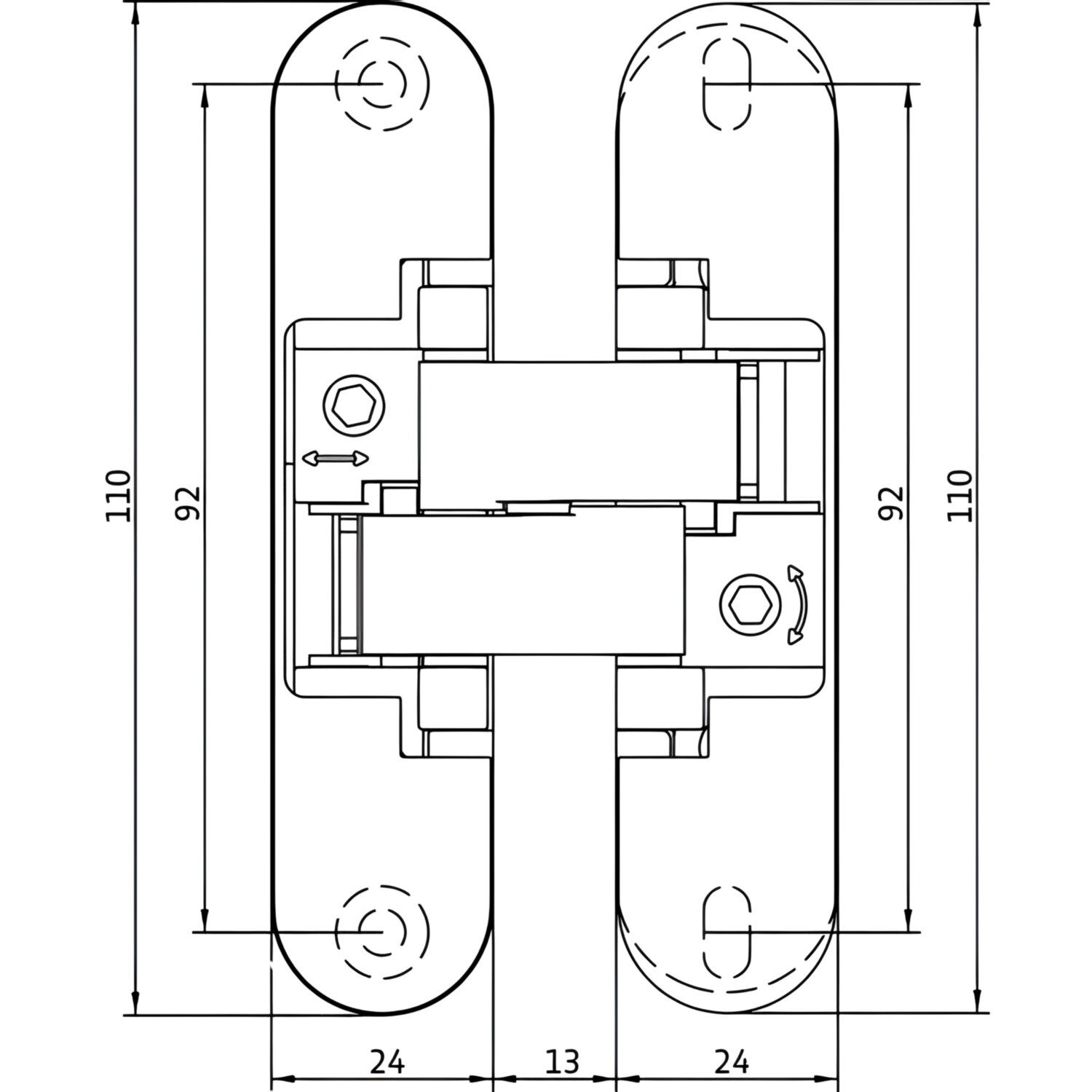 Bisagra AN 160 3D