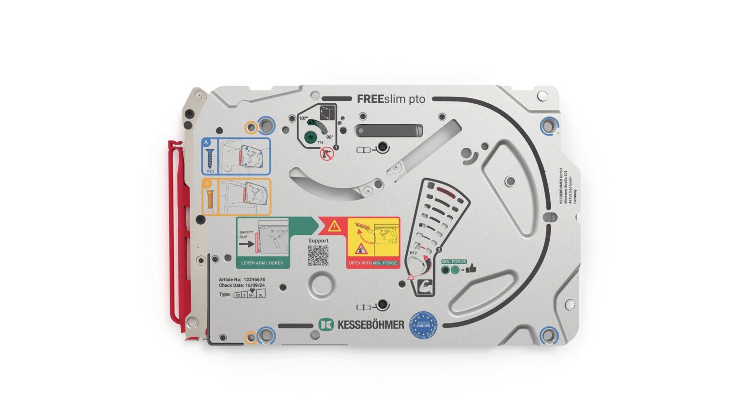 FREESLIM FLAP PUSH TO OPEN HARDWARE