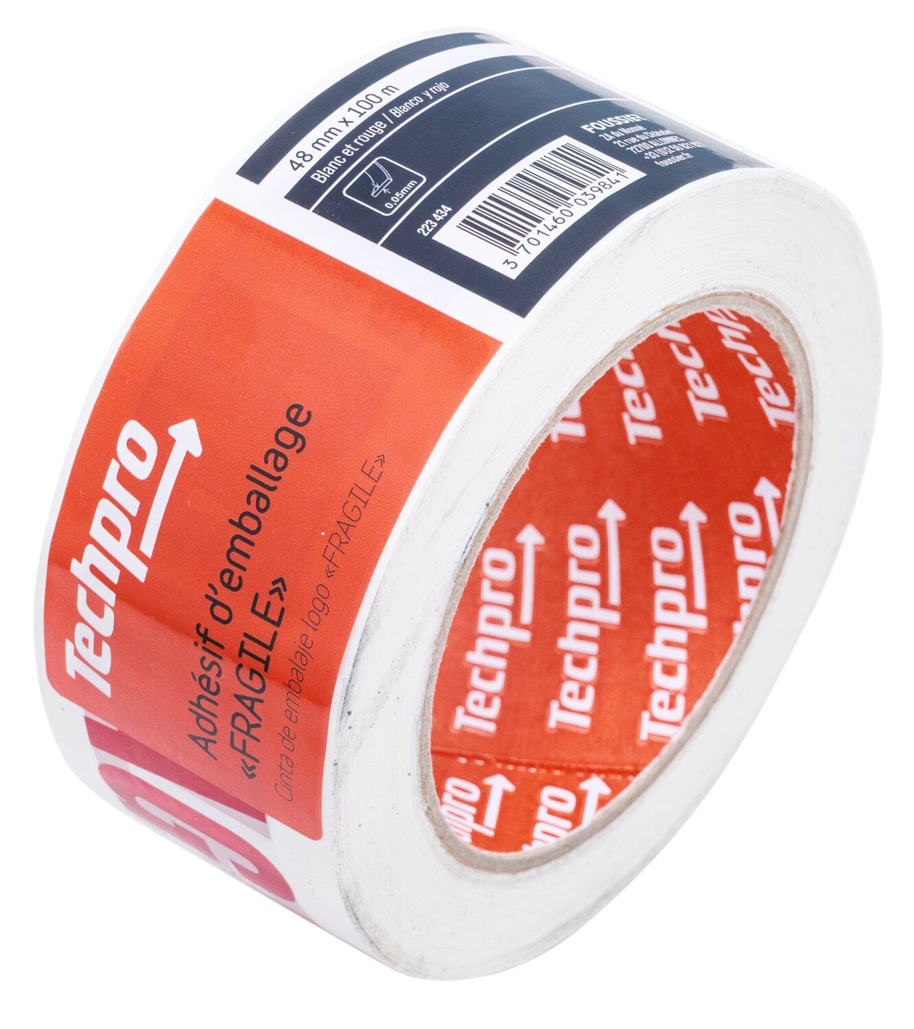 ADHESIF EMBAL TP FRAGIL BLC X1 100MX48MM