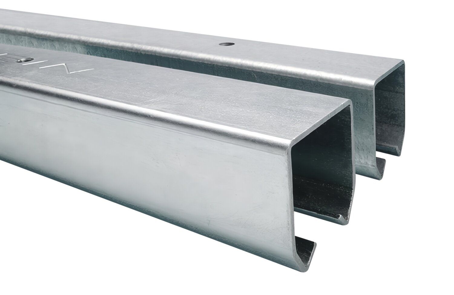 Perfil de acero para puertas correderas de madera K Para los modelos K 150 - K 300 - PL 150 - AR 125