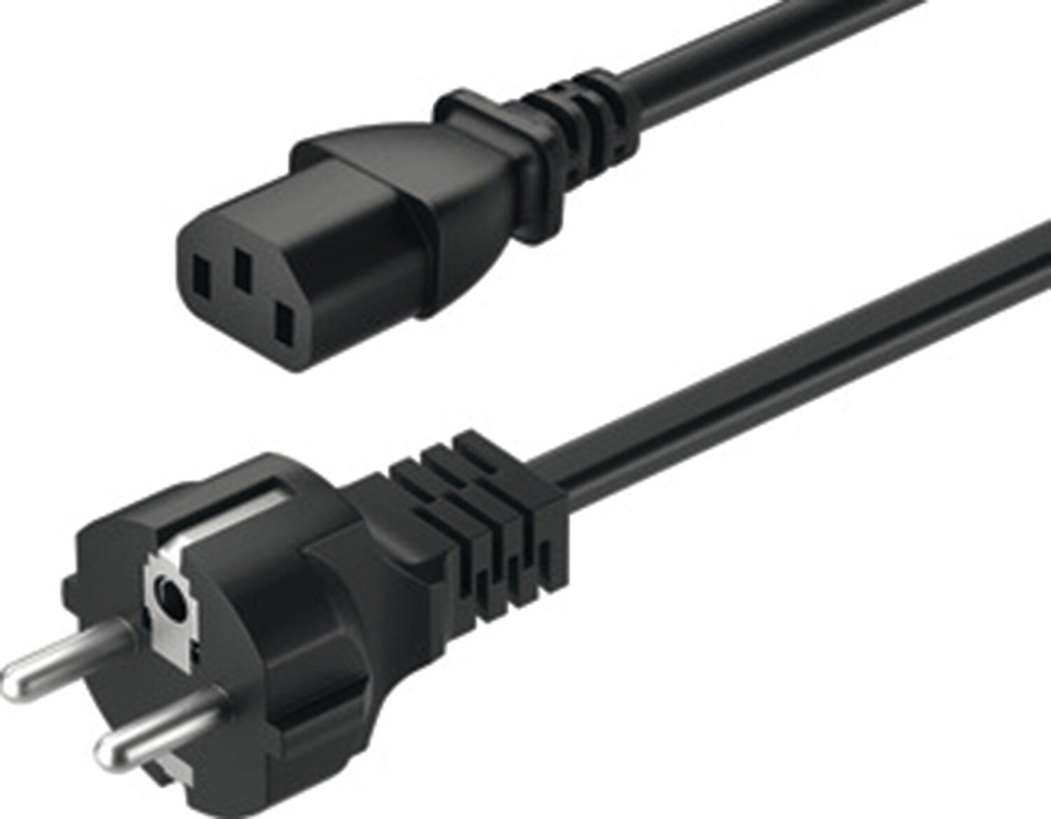 CABLE PRIMARIO-ENCHUF.P.TIERRA EU-NEG-2M