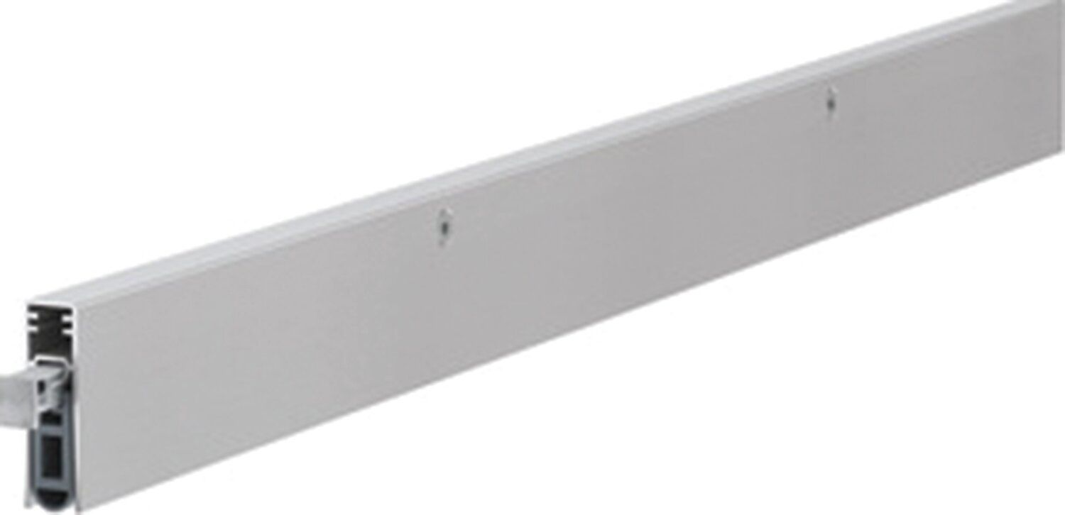 BURLETE PUERTA ALU.PLAT.-PVC GRIS 1208