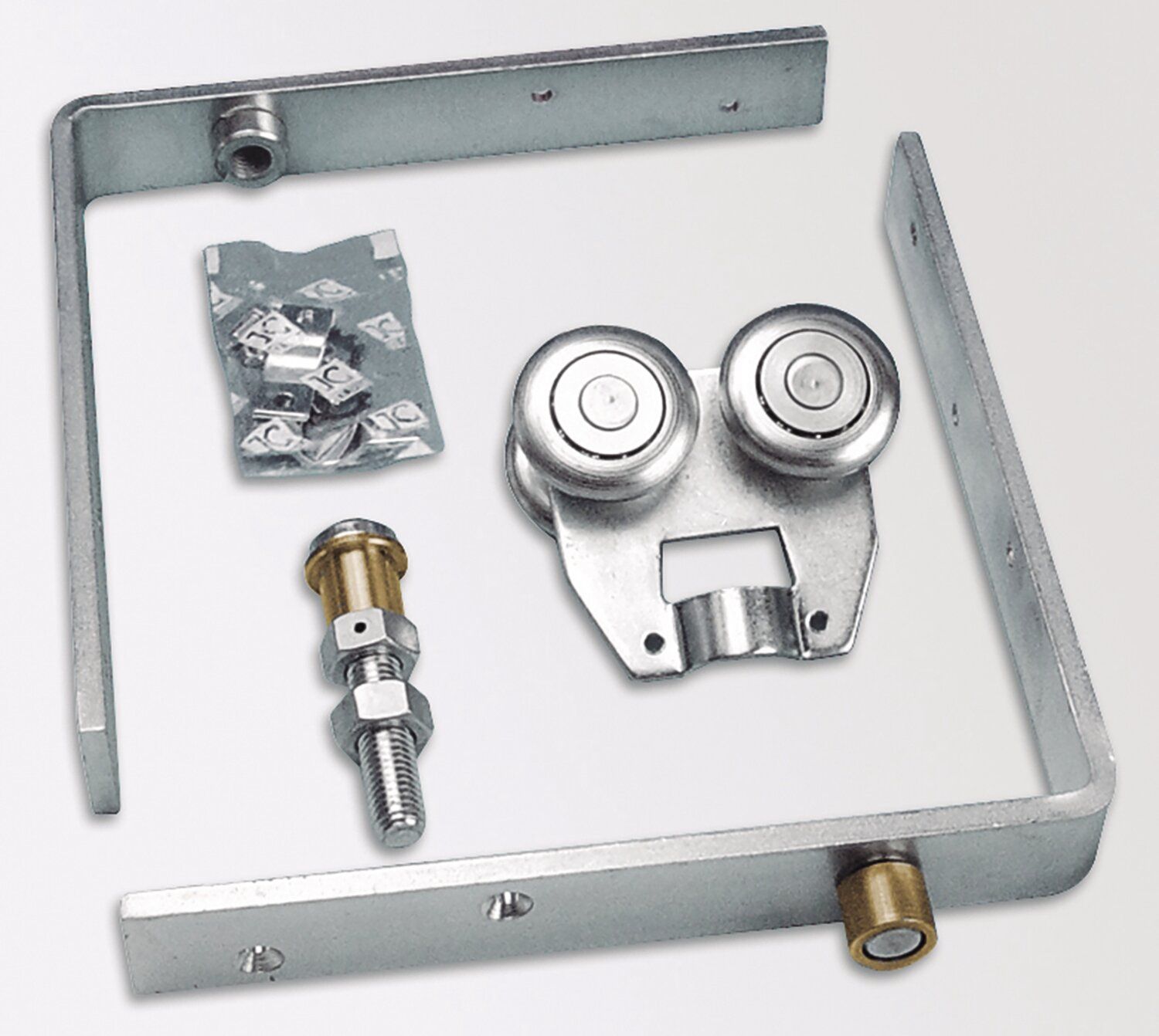 1 juego de accesorios para sistema de puerta corredera de madera K Modelo AR125 - PL 150