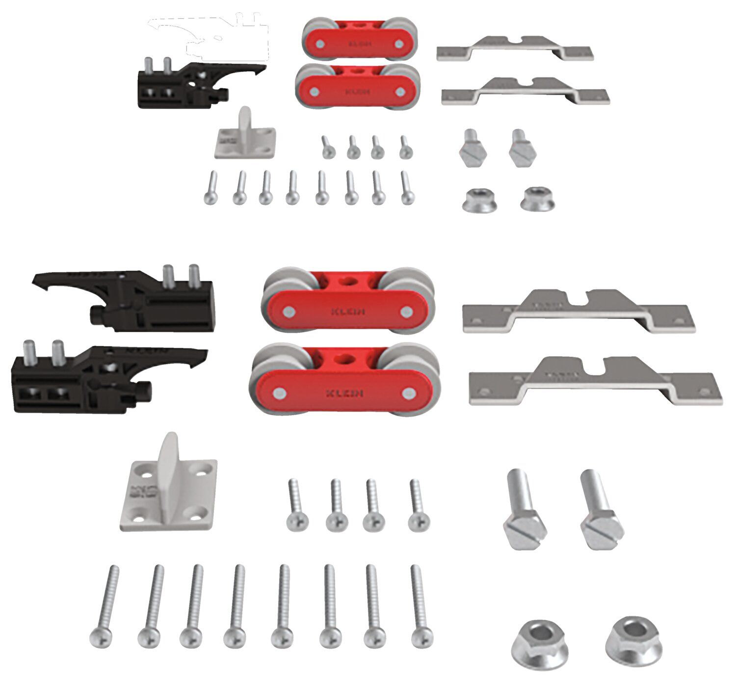 1 juego de accesorios para el sistema de puertas correderas de madera SENSUS Modelo SENSUS 40