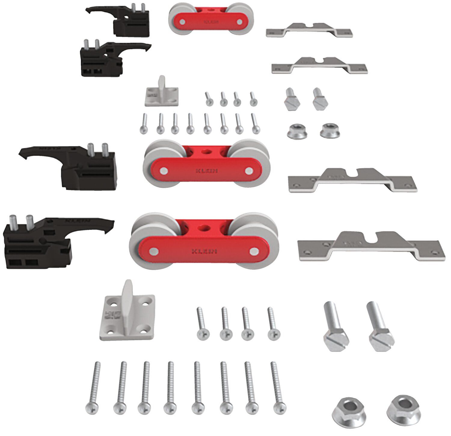 1 juego de accesorios para el sistema de puertas correderas de madera SENSUS Modelo SENSUS 80