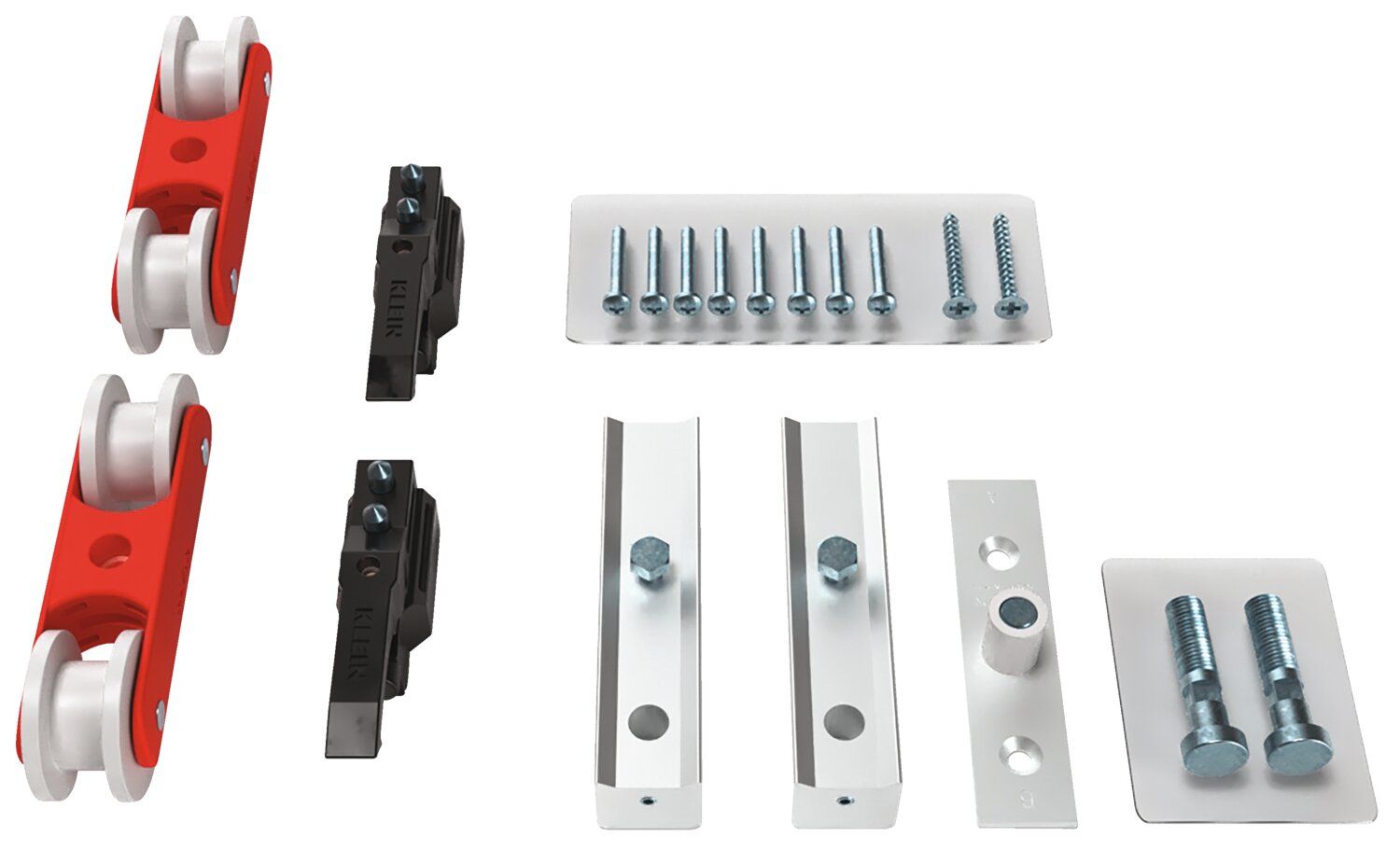 1 juego de accesorios para el sistema de puertas correderas de madera SENSUS Modelo SENSUS FRAME 80