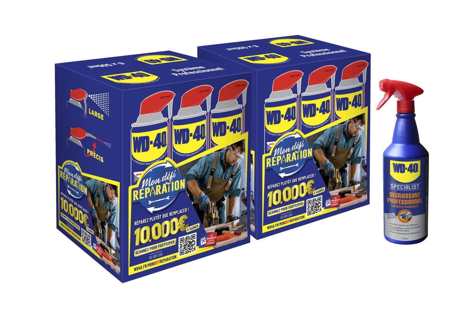 LOTE 2 PACK 6 WD40 + 1 DESENGRASANTE GRA