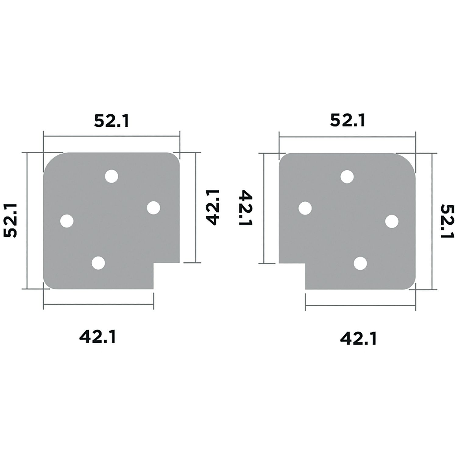 ÁNGULO MONTAJE ESCUADRA