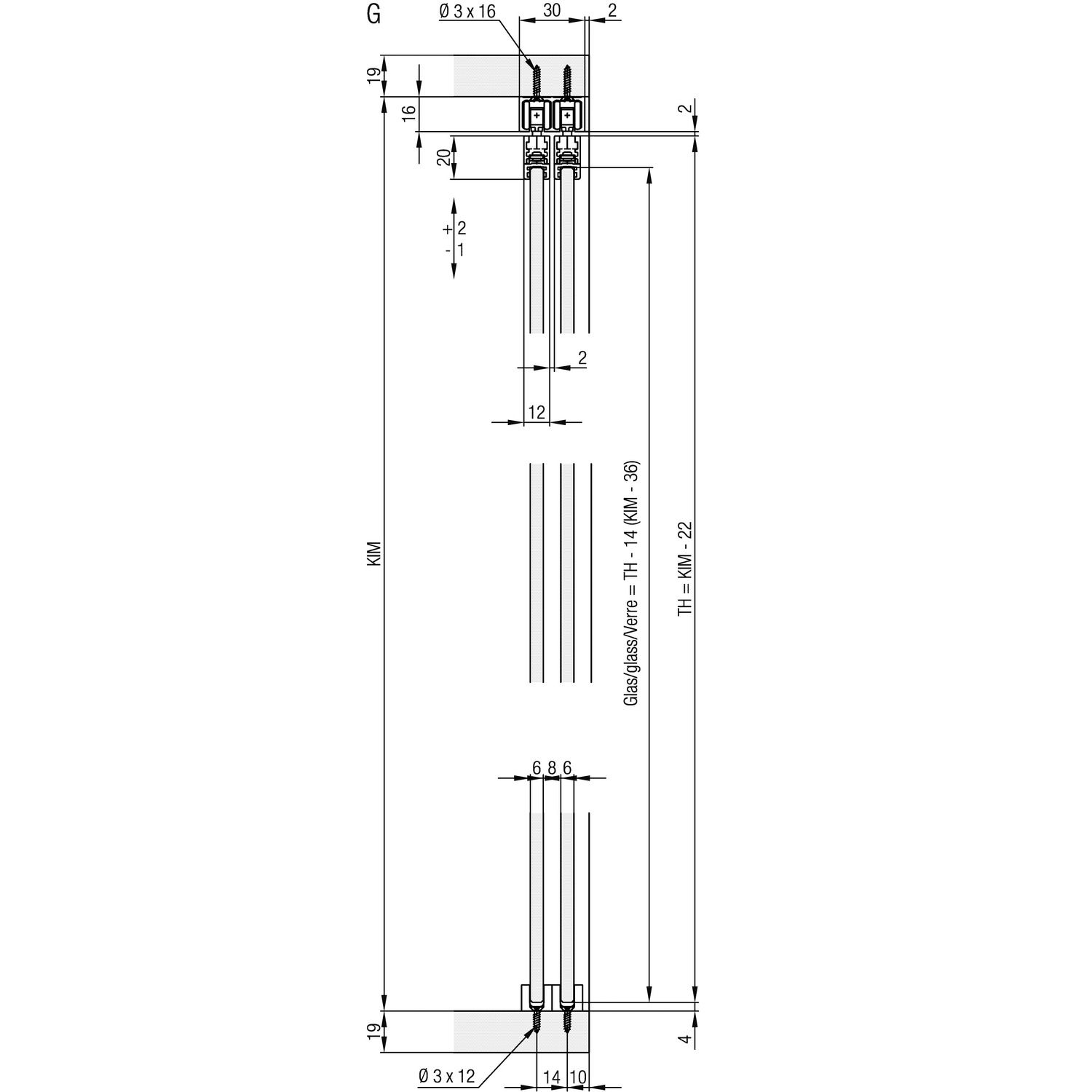 HAWA CLIPO 16 GPK ES EMBELLECEDOR DE 2 P