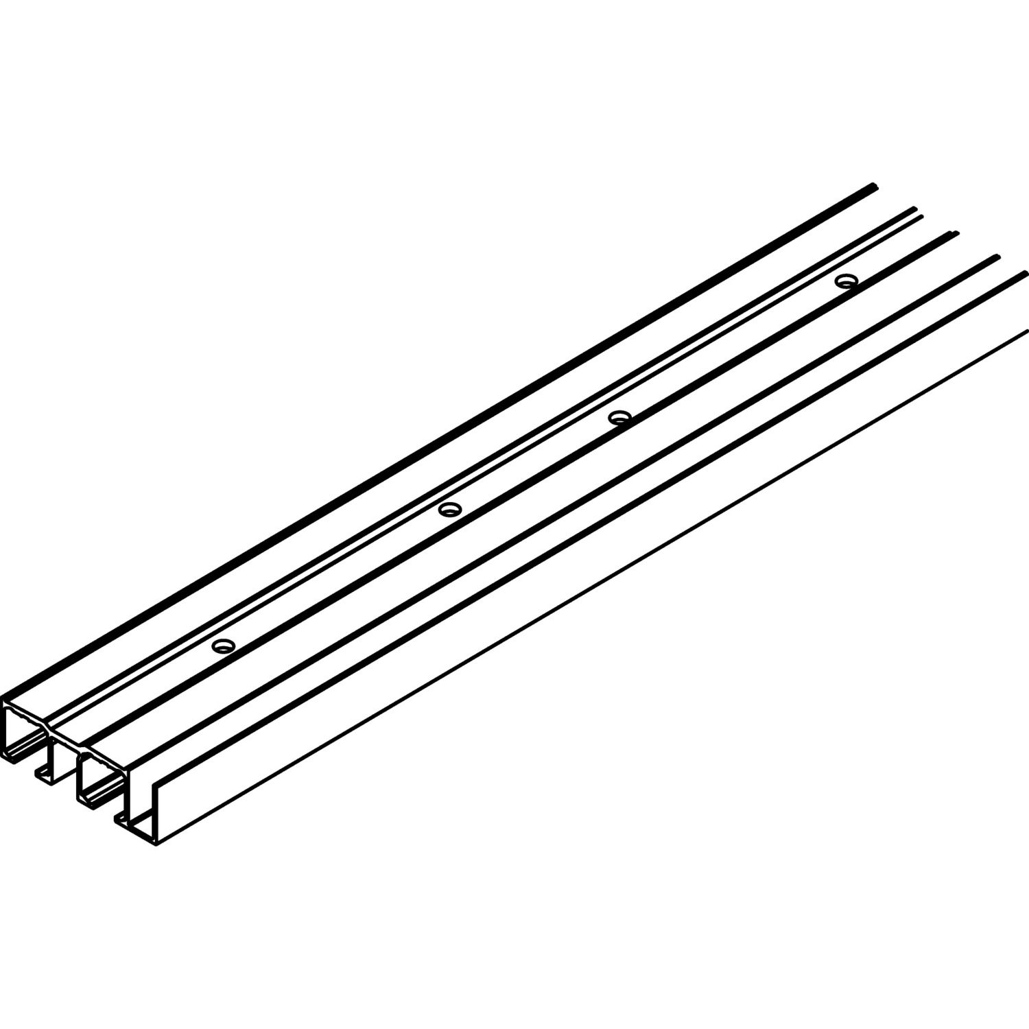 HAWA CLIPO16 2500MM CARRIL DE DOBLE PARE