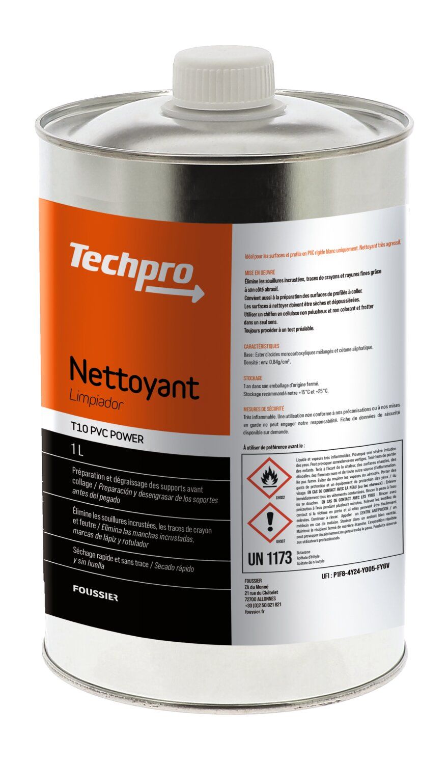 LIMPIADOR DE ALUMINIO T60 1L