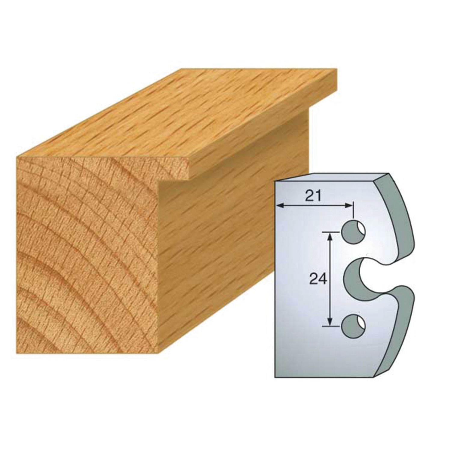 JUEGO DE 2 HIERROS REBAJADOS 50MM