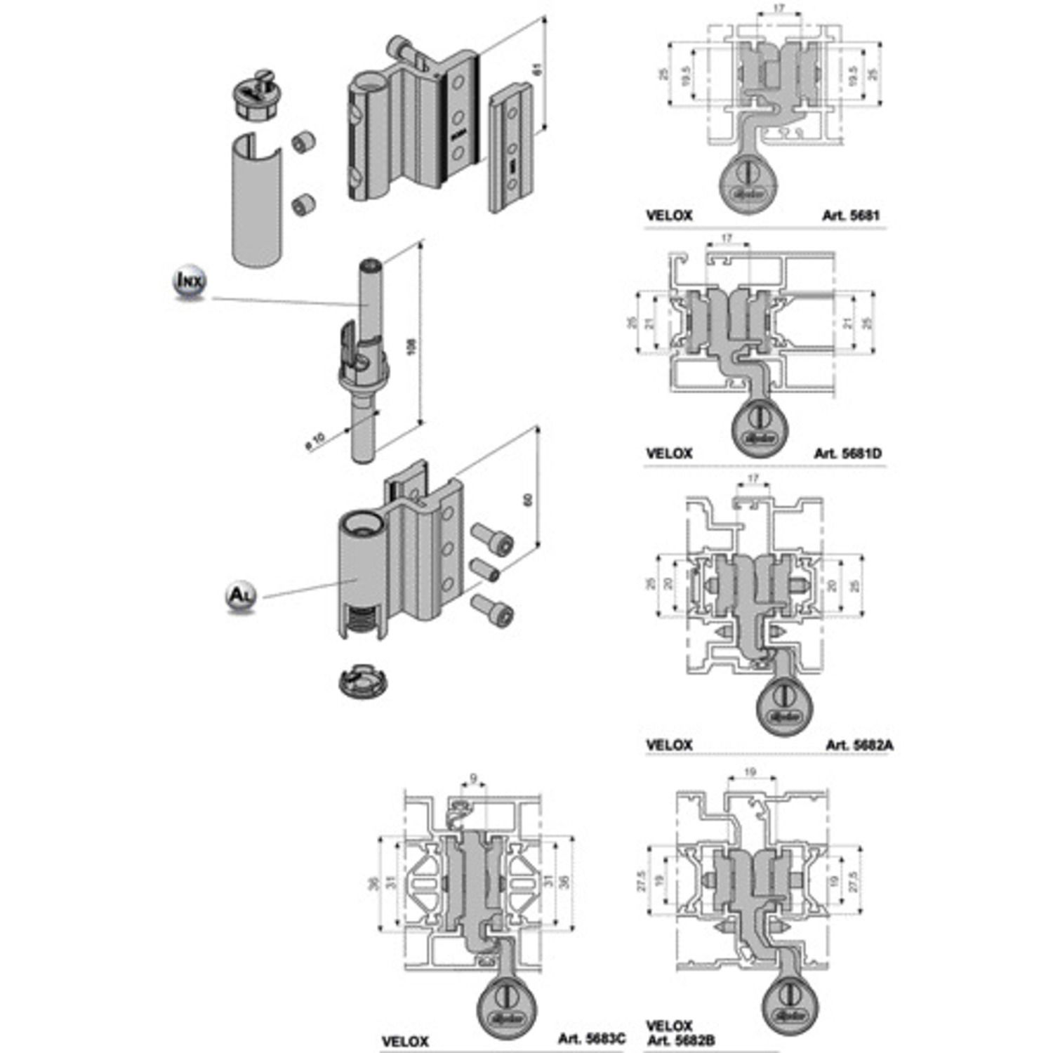 Bisagra Monza MONZA 5682A