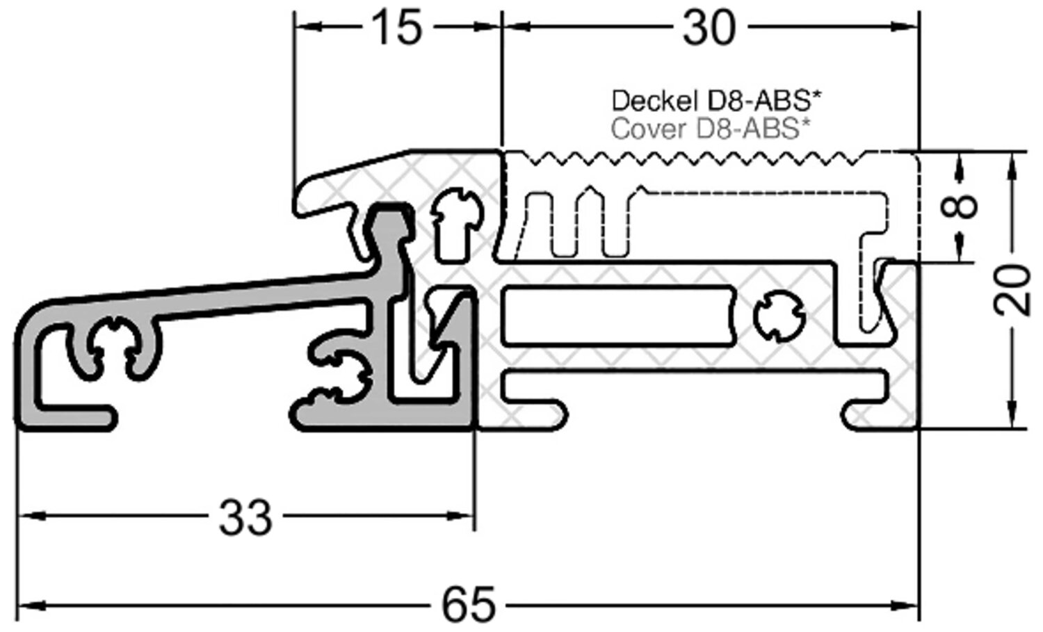 Perfil de umbral de aluminio WESER 20 TI
