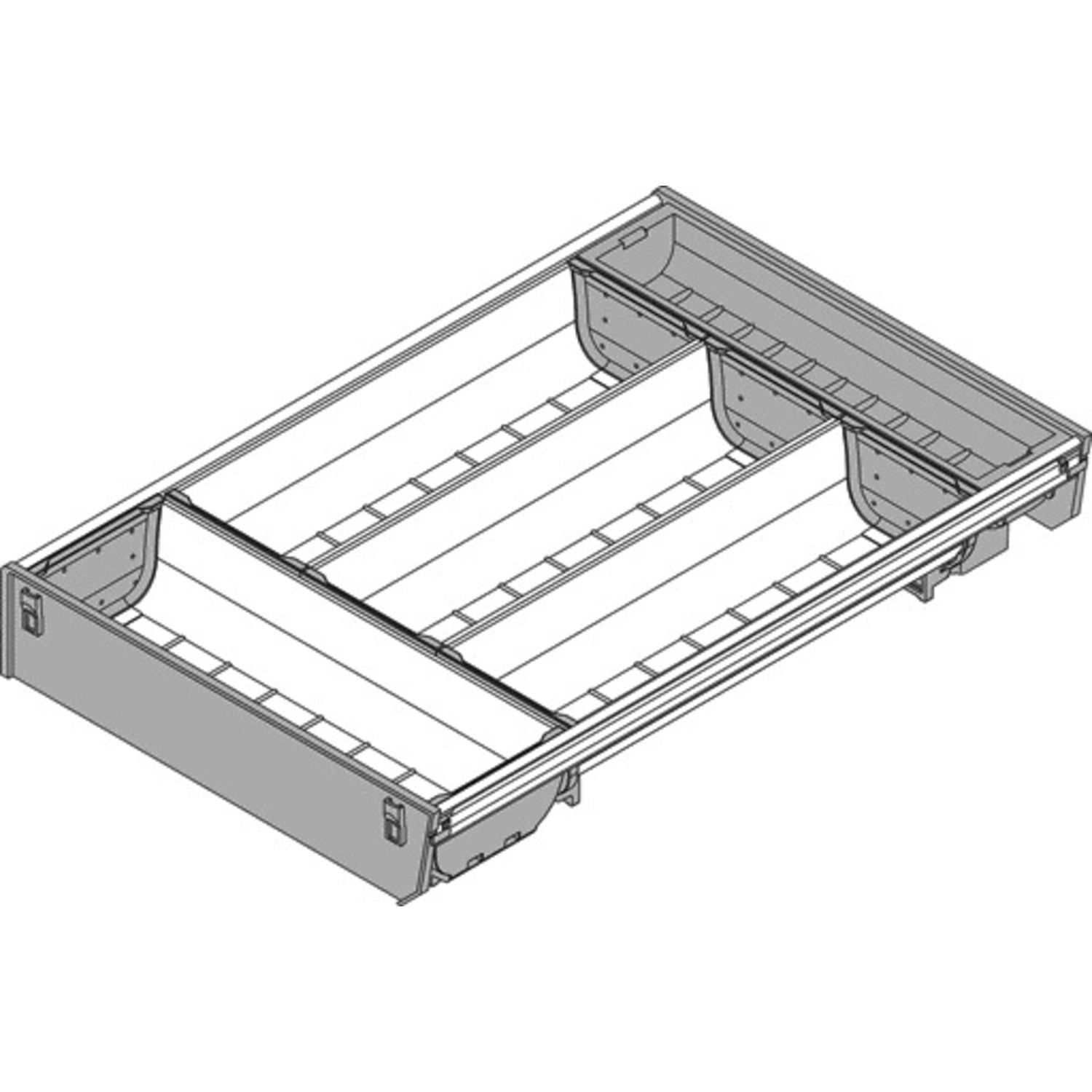 Cubertero ORGA-LINE Anchura del mueble 400 mm