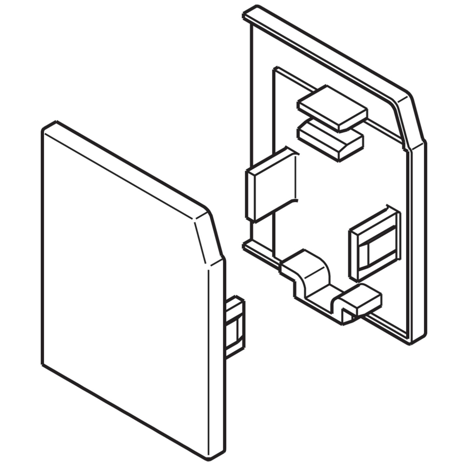 Tapa para perfil angular