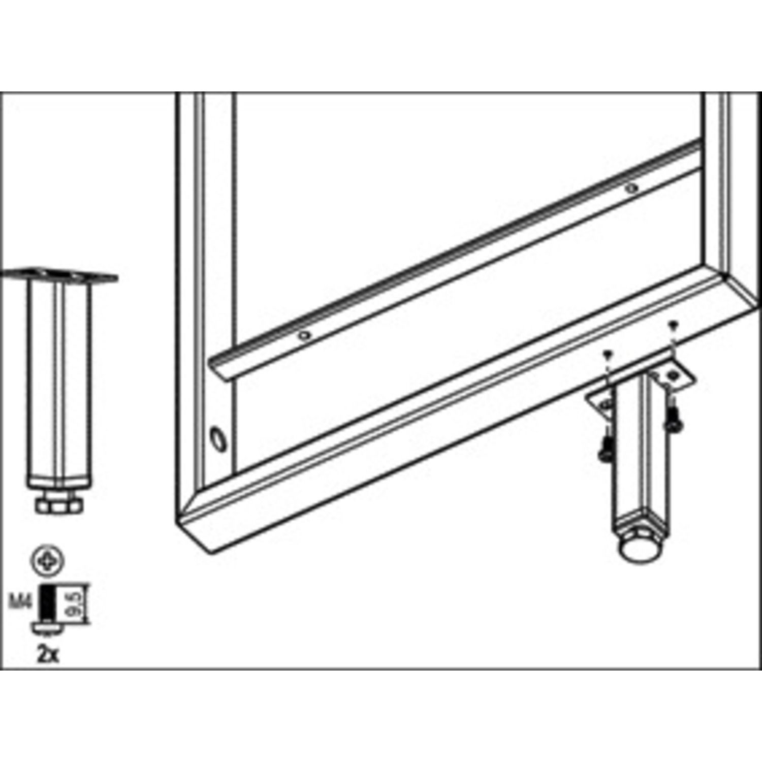 Soporte para bastidor YouK, 320 mm de profundidad