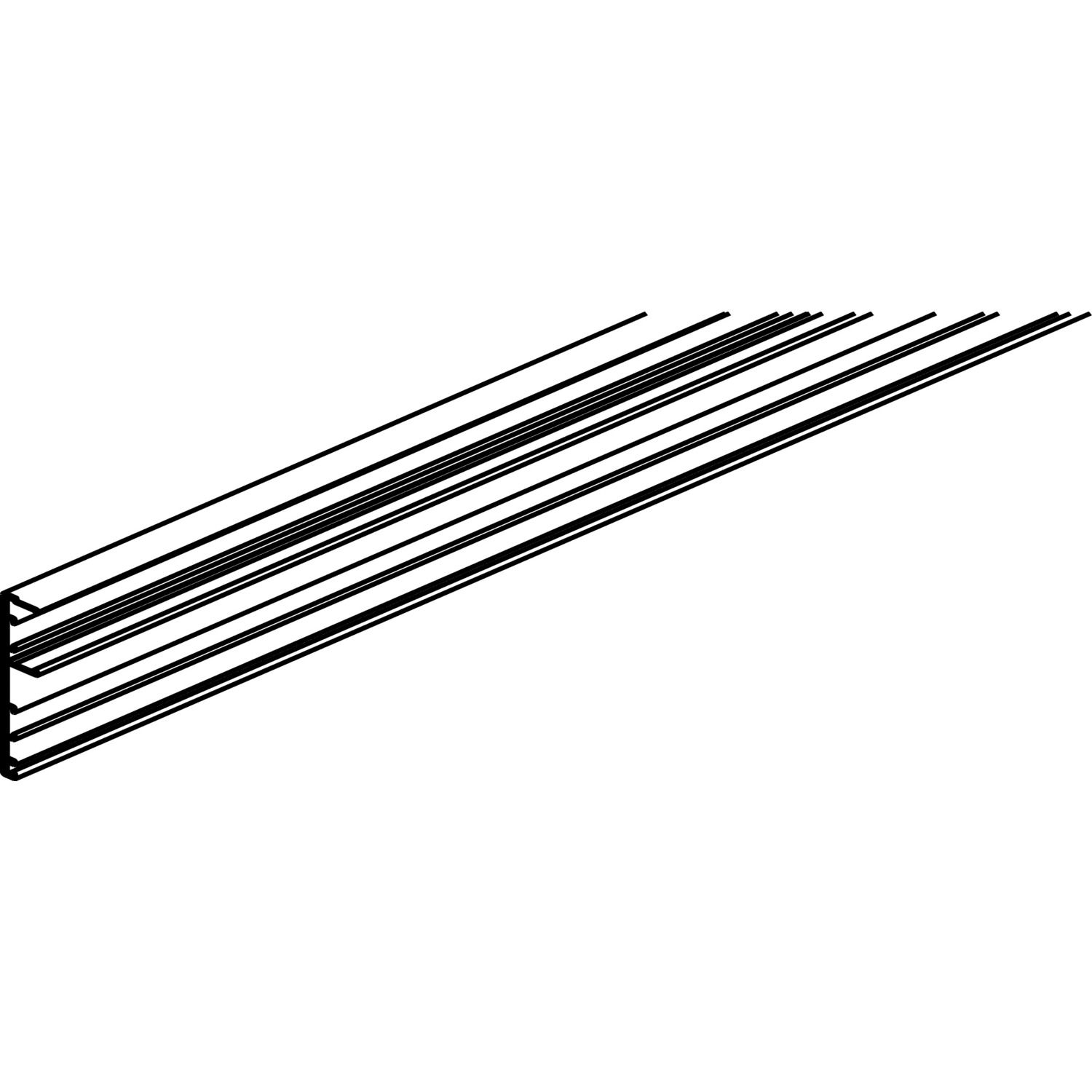 Riel con clip para montaje en pared o techo Para Hawa Junior 80 Z y 100 Z