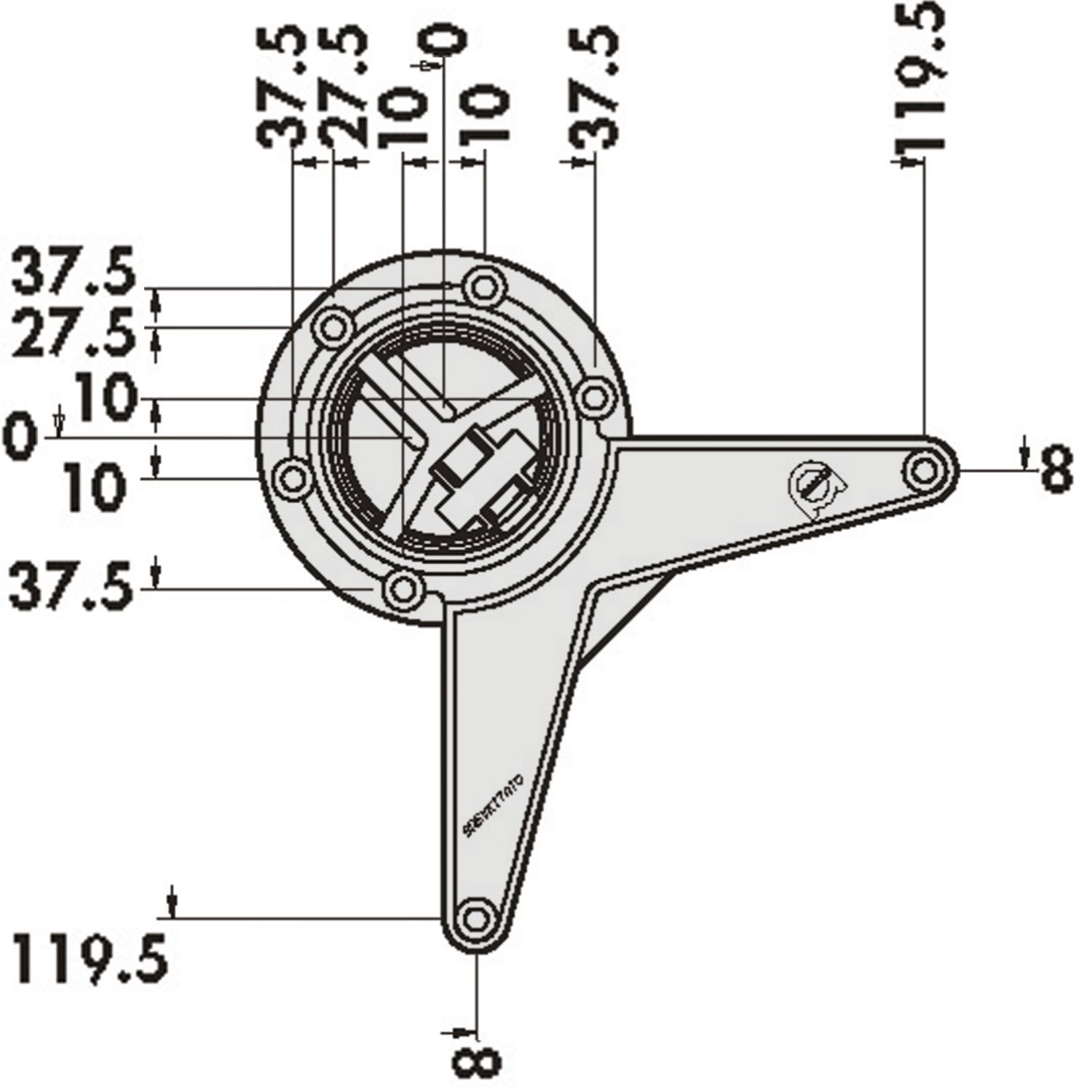 Pie para aperitivos - 1100 mm de diámetro 80