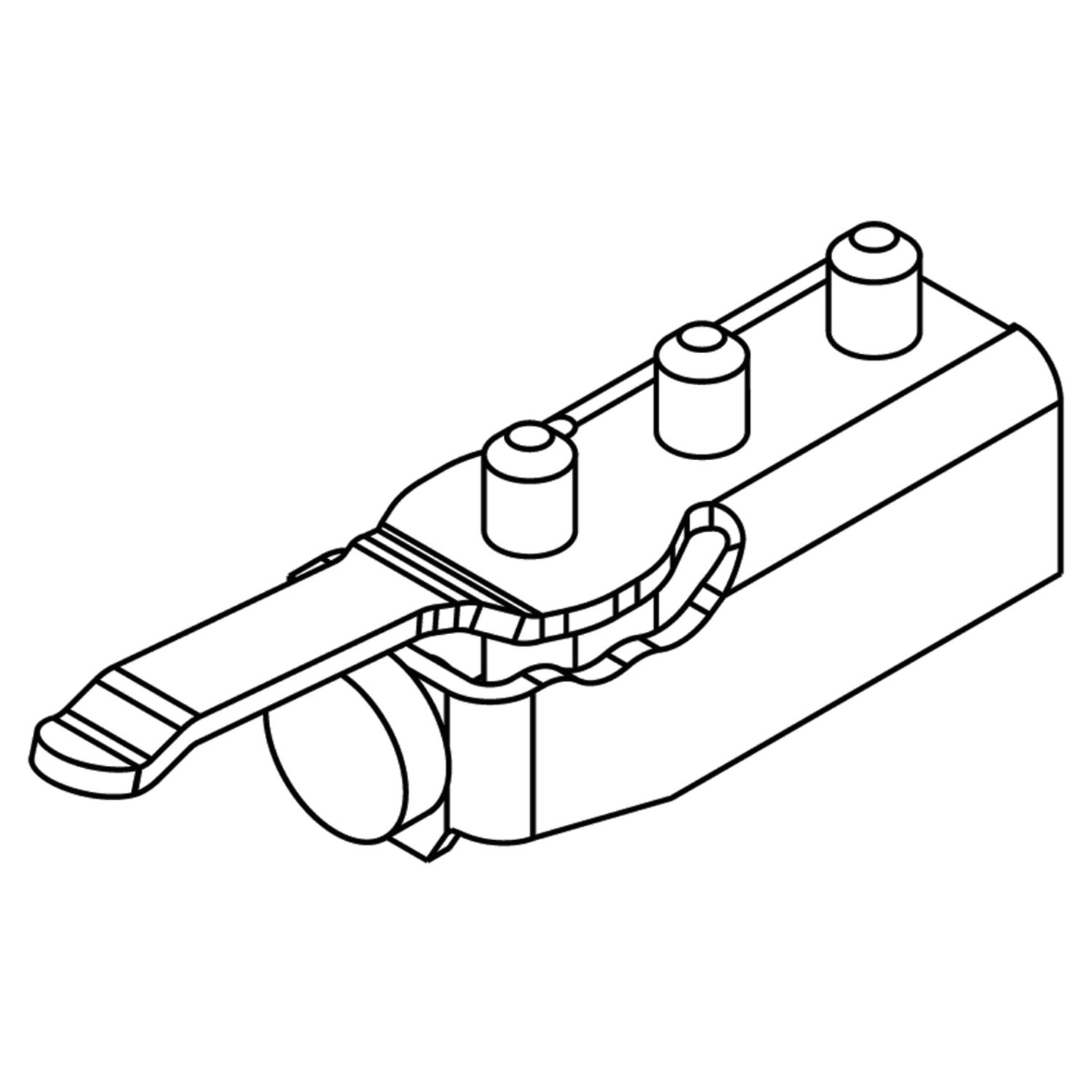 Tope de bloqueo ajustable Para HAWA Junior 40, 80 y 120 de madera y cristal