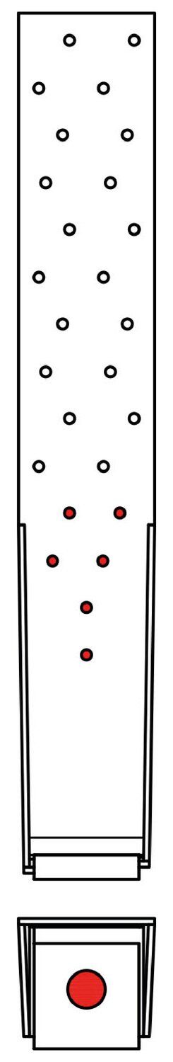 Anclaje para montantes HTT Acero galvanizado