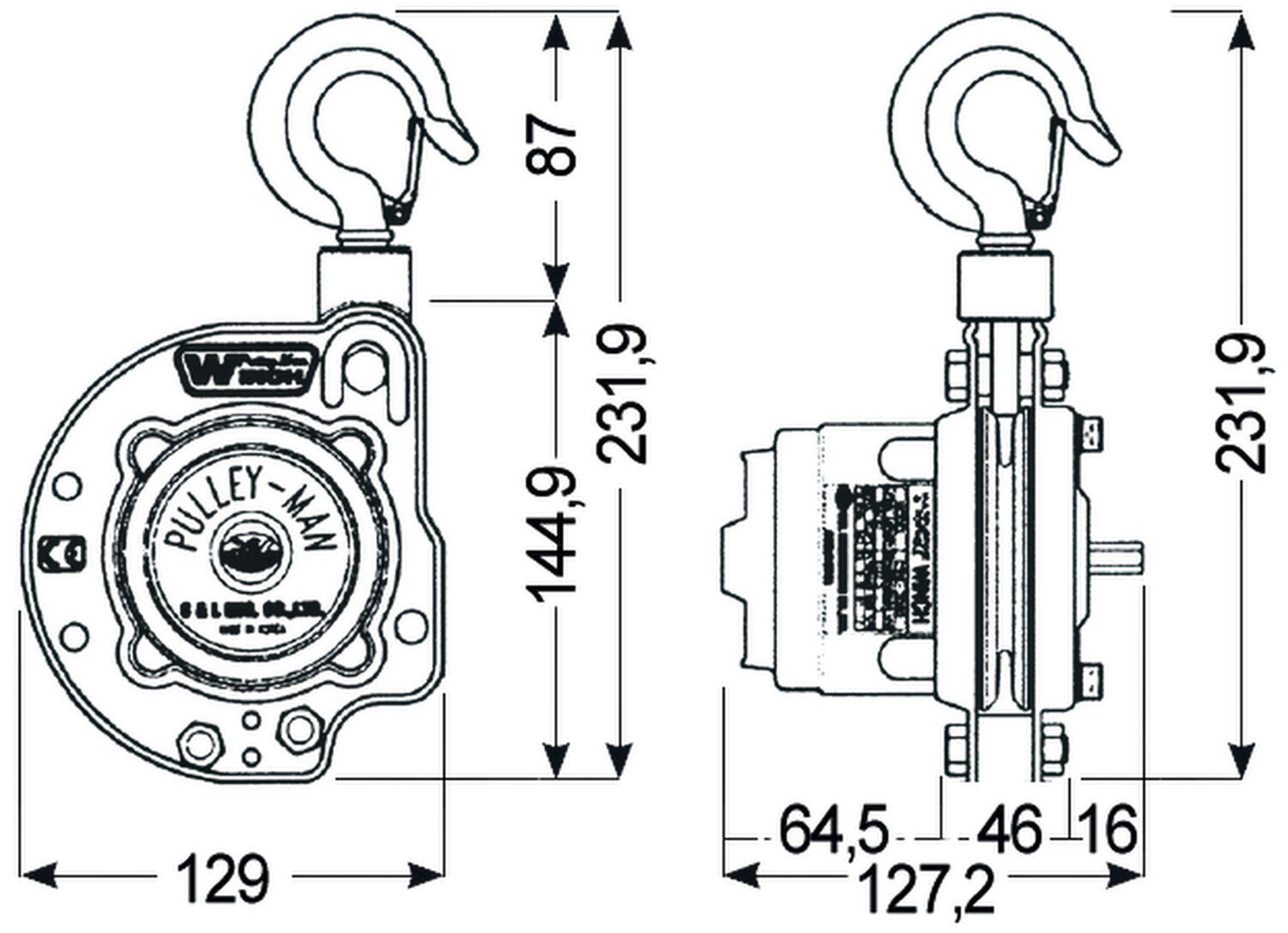 MINI PORTABLE WINCH PULLEY MAN